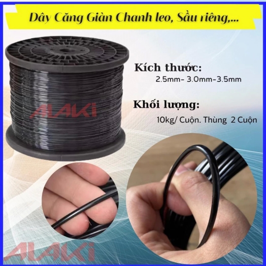 DÂY NHỰA ĐẶC PET KHÔNG LÕI 3.5MM